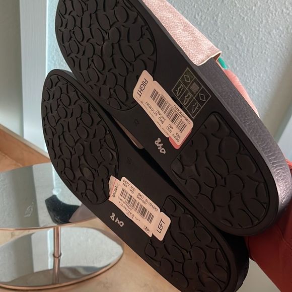 COACH Men's Signature Canvas Slides in Chalk/Black size 10 NWT Influencer - Picture 4 of 4